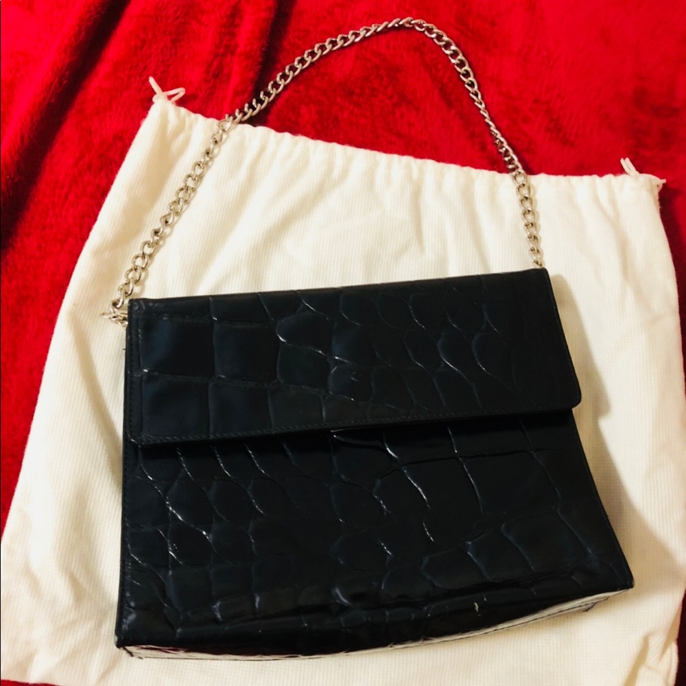 Authentic Prada Clutch/Shoulder bag Leather